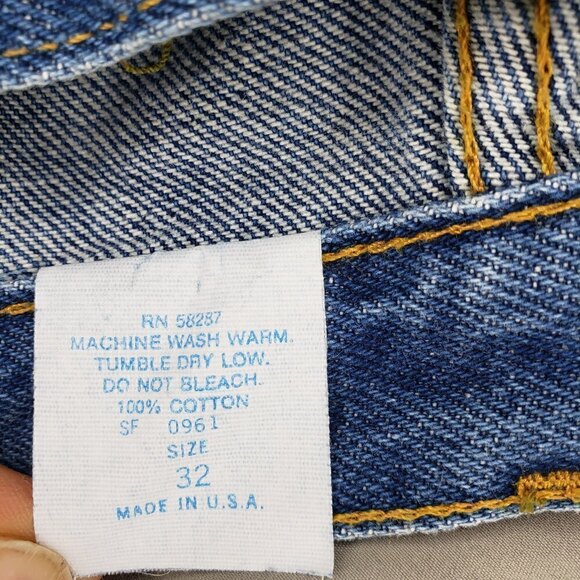 Bristol Blues Vintage High Rise Denim Mom Shorts Size 32 - Picture 5 of 5